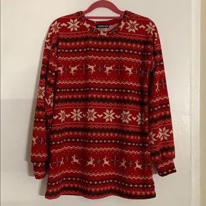 Red winter sweater
